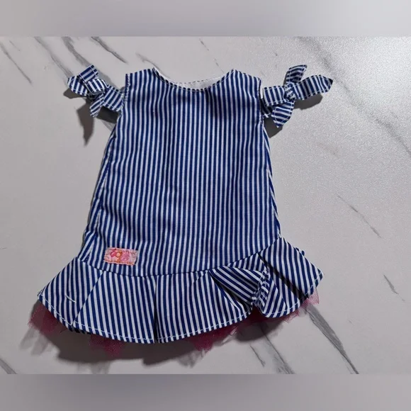 Our Generation 18 Doll Sweet Souvenirs Vacation Outfit Dress And Hat Only - Picture 3 of 8